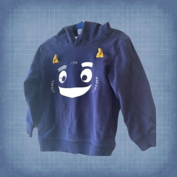 Carter’s Hoodie Monster Design Cotton Sweatshirt - Picture 5 of 6
